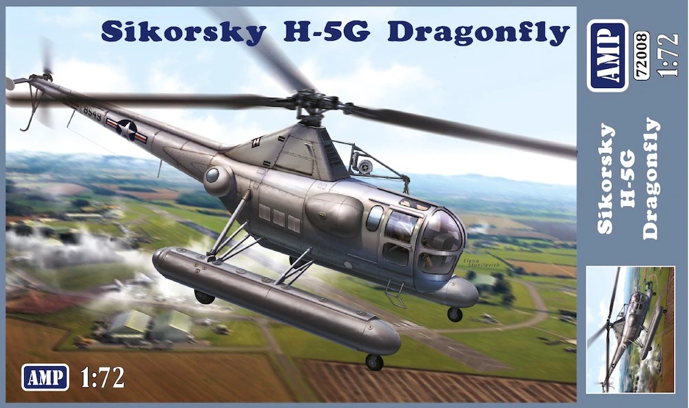 AMP 1/72 Sikorsky S-51/H-5H, americký vrtulník z let 1946–1951