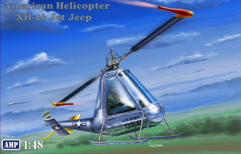 AMP 1/48 XH-26 Jet Jeep experimentální americký lehký víceúčelový vrtulník společností American Helicopter Company